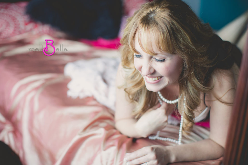 laughing boudoir with pearls