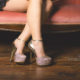 mellbella boudoir photography steve madden sparkly gold heels