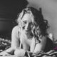 mellbella boudoir sexy black and white laughter