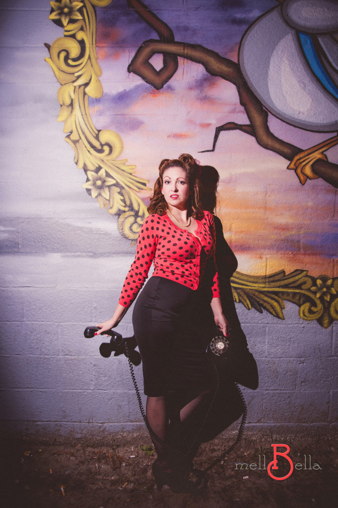 rockabillaque polka dot pinup