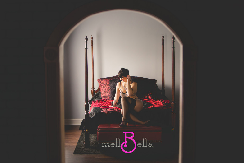through the doorway boudoir