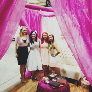 mellBella bridal show booth and crew