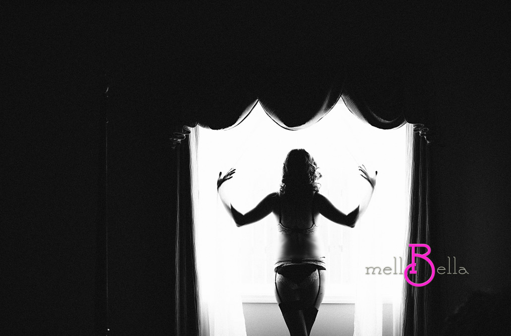 boudoir silhouette in the window