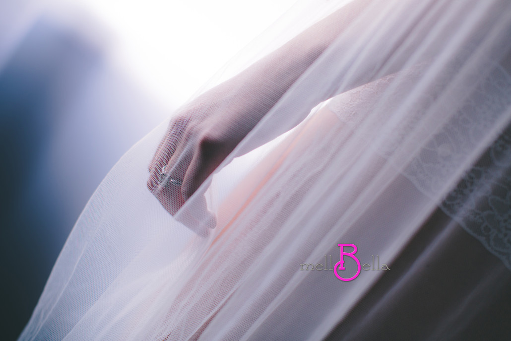 bridal boudoir veil