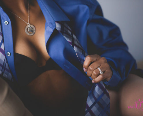 mellbella boudoir man's shirt and tie