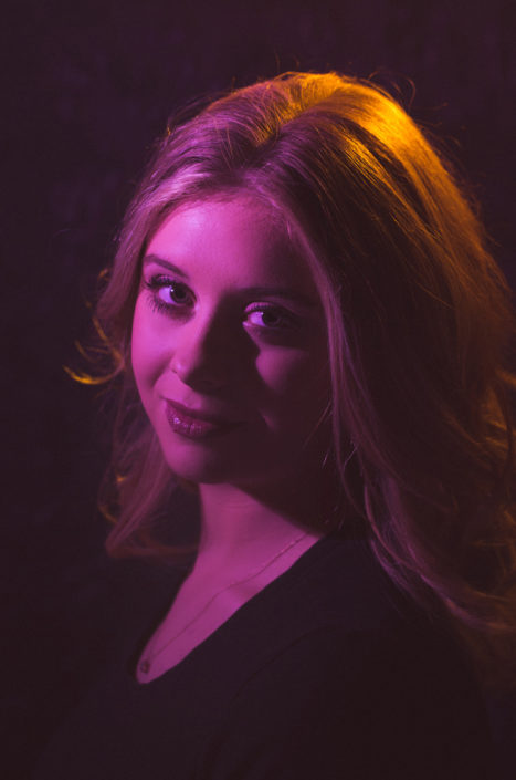 mellbella photography purple and gold light headshot 2