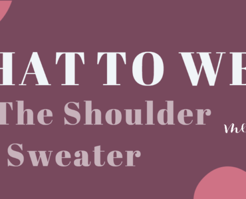 Wear your off the shoulder sweater